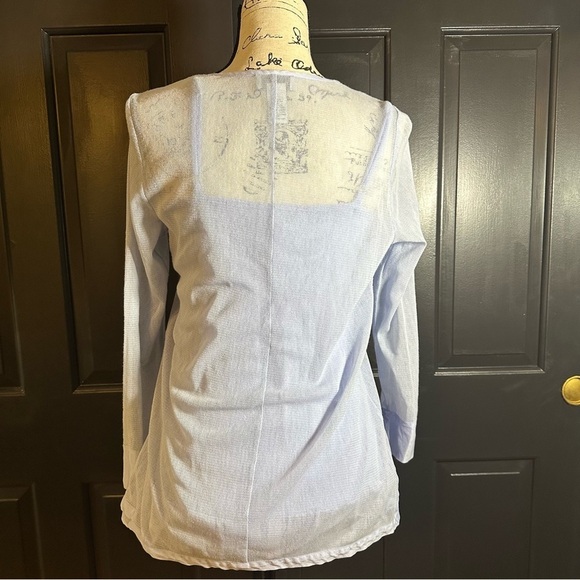 Soft Surroundings Top lavender Sz XS Women Ruffle on Bottom Pullover (E)5 - Picture 5 of 14